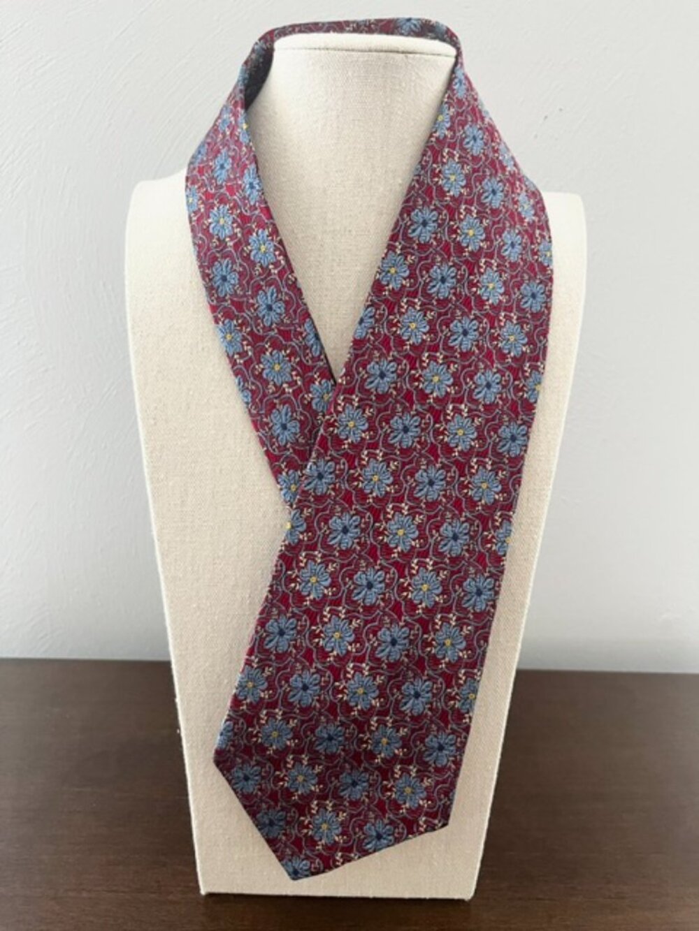 Robert Talbott Best of Class Nordstrom Silk Tie Floral Red Blue
